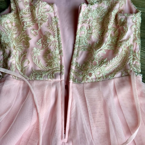 Speechless Big Girl Pink Embroidered Tulle High-Low Formal Dress Size 8 - Picture 12 of 16